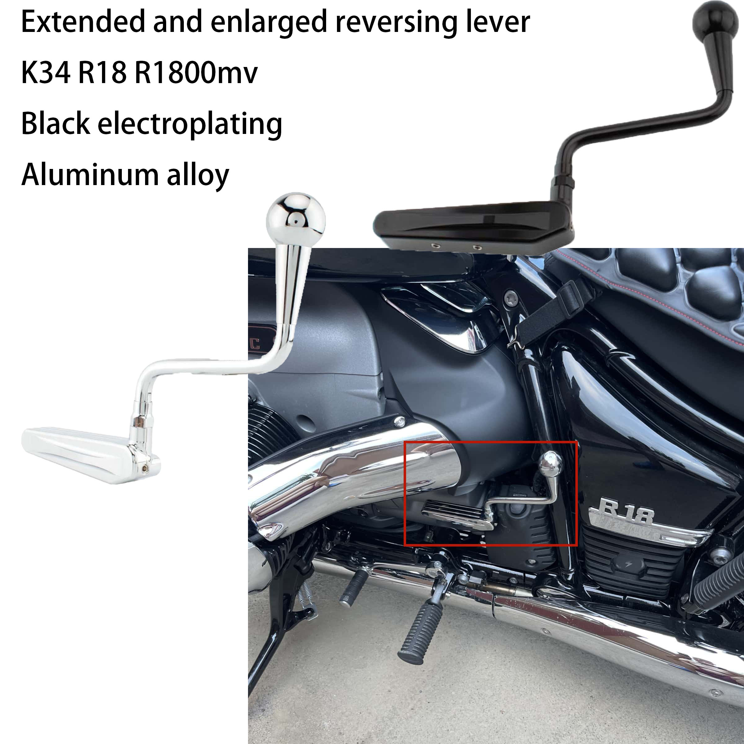 Leva di retromarcia per moto e - Motorcycle Gear Lever Extender recensione e prezzo