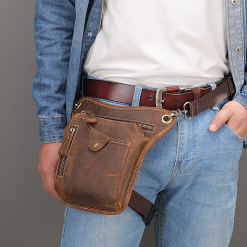 Marsupio vintage in pelle Pu B - Motorcycle Gear Backpack recensione e prezzo
